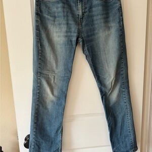Men's Levi 511 Distressed Blue Jeans